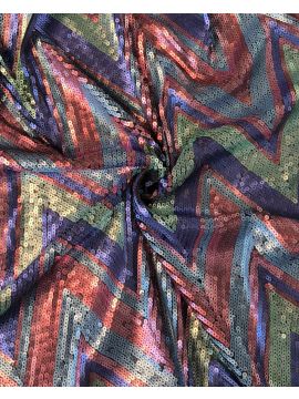 Пайетки Missoni сине-зеленые