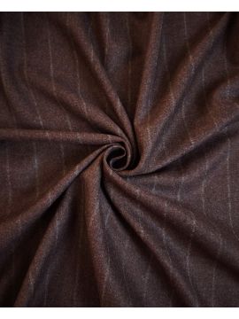 Фланель бордовый меланж с серыми полосками ZEGNA