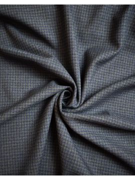 Шерсть костюмная сине-зеленая клетка L.PIANA