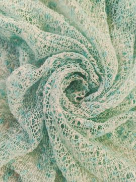 Трикотаж MISSONI бело-бирюзовый