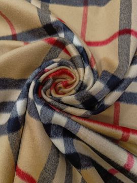 Пальтовая от Burberry бежевая клетка тонкая
